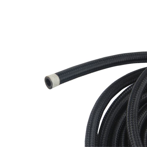 

an4/an6/an8/an10 racing hose pipe universal nylon stainless steel fuel line black oil cooler hose tubing