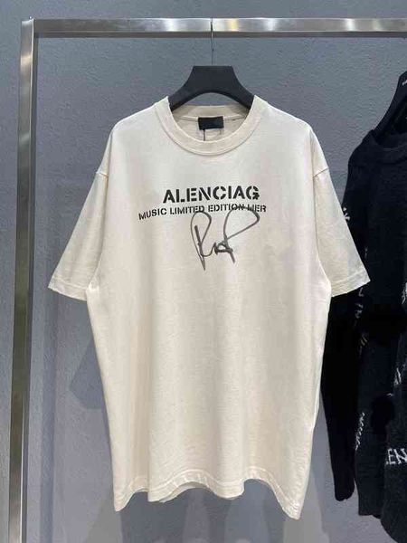 

t-shirts net red designer signature printed hand worn craft round neck short sleeve t-shirt tee outlet_bx5i, White;black