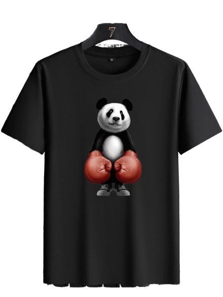

men panda print tee j3bq#, White;black