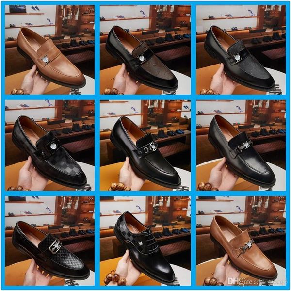 

g1 2022 new fashions business designer luxury dress man shoes classic leather men's suits shoe fashion lace-up dresses shoes men oxford, Black