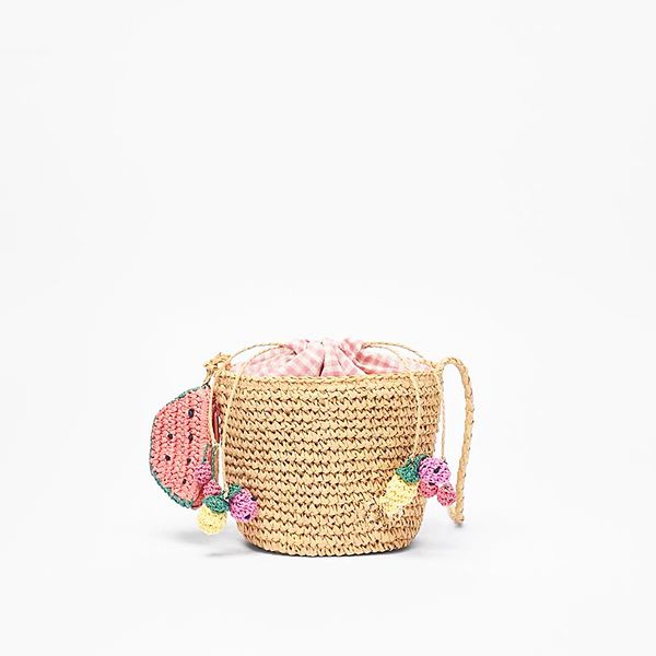 

2022 new straw knitting crossbody bag cute watermalon beach bag fashion