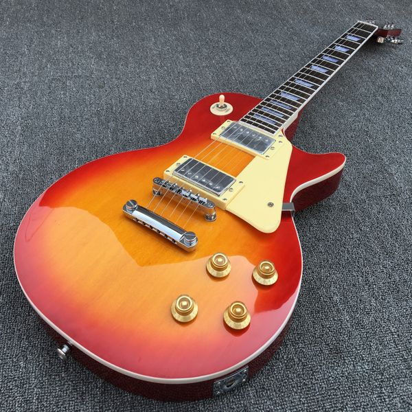 

high-quality guitar mahogany body rosewood fingerboard shiny red environmentally friendly paint