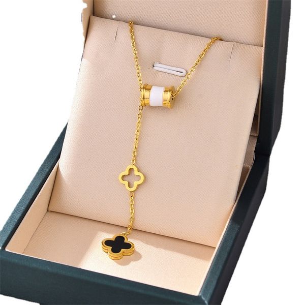 

fine design 4 leaf clover pendant necklace for women gift, Silver
