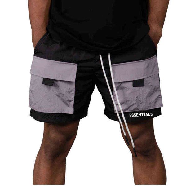 

2022 factory online export fashion design men's and women's same shorts sentials thread alphabet elastic casual pants tide brand s, White;black