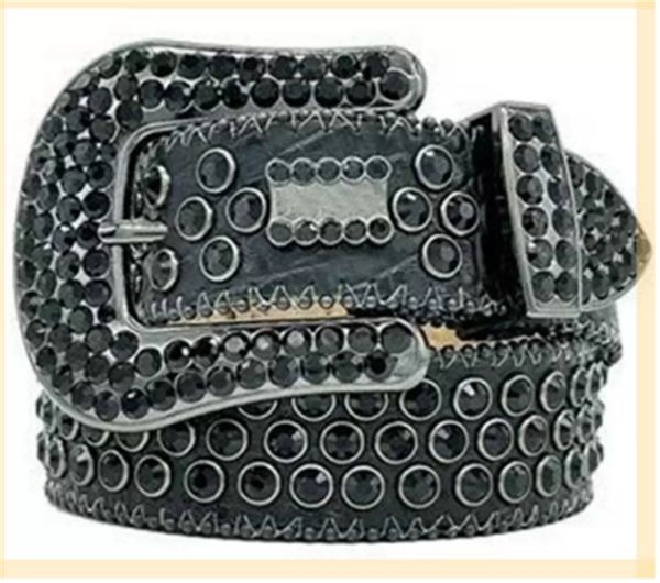 

2021 designer simon belts for men women shiny diamond belt classic on black fashion chastity silver black smooth1, Black;brown