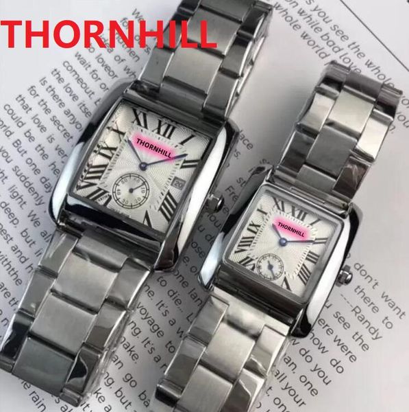 Frau Mann Paar Unisex Uhren Casual Square Roman Designer Silber Schwarz Armbanduhr Mode Luxus Dame Uhr Quarzuhr Relojes De Marca Mujer