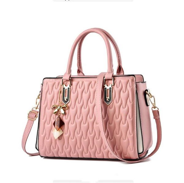 Borse di lusso rosa caldo Borse da donna famose Designer Brand Lady Borsa a tracolla classica a tracolla scozzese Borsa a tracolla femminile in pelle