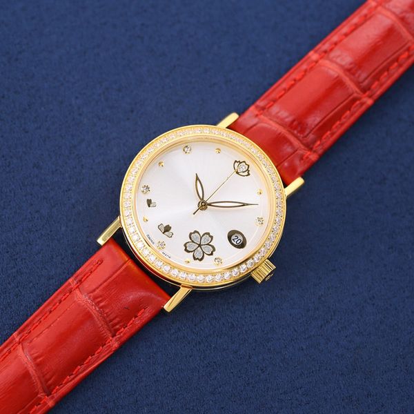 

women's fashion watch 8215 mechanical movement 316 stainless steel case sapphire crystal glass scratch resistant leather strap designer, Slivery;brown