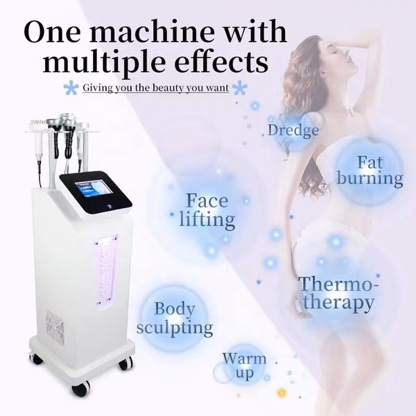 Hochtechnologie 5D Gewichtsverlust Bio -Massage -Körperentgiftungsmaschine RF Vakuum 80K Ultraschall Kavitationstherapie 8d Carving Fettentfernungsinstrument