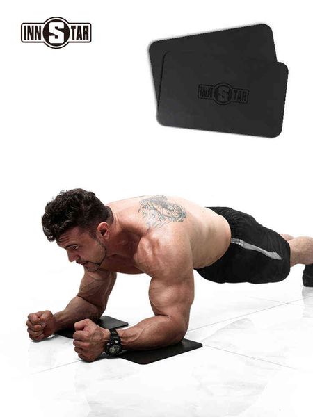 

innstar 1 pair yoga knee pad plank workout mat fitness anti-slip knees protection elbow cushion bodybuilding exercise equipment t220802