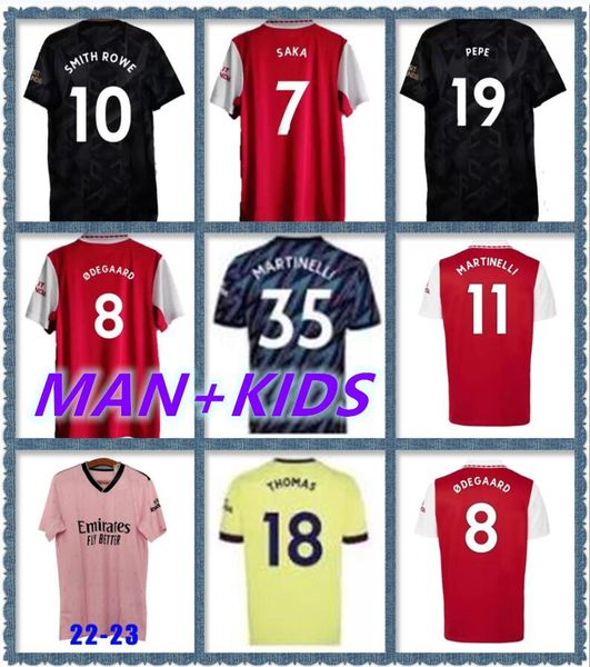 

21 22 23 arsen soccer jerseys pepe saka training martinelli tierney henry willian gunners odegaard thomas smith rowe 2021 2022 2023 football, Black;yellow