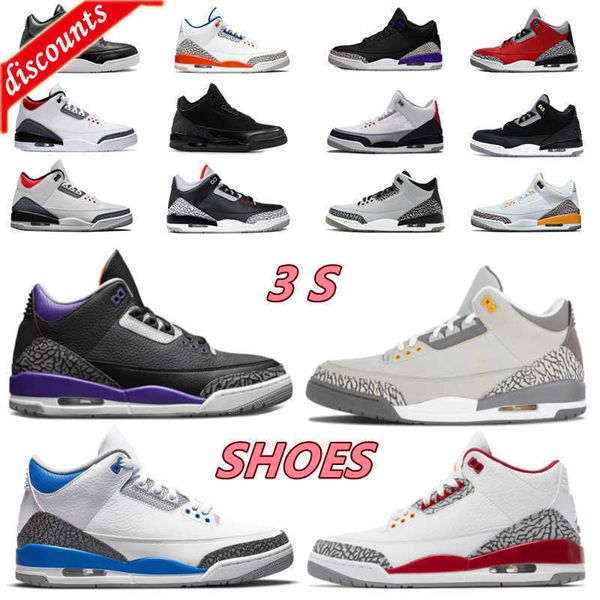 

sandals fashion 2023 basketball shoes 3s men women blue royal black cat cement white knicks rivals outdoor sneaker shoes