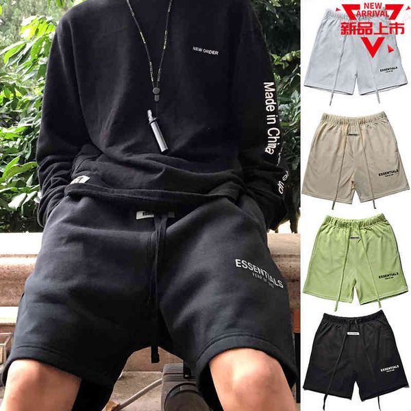 

feel of god new multi thread sentials cotton sports casual capris street trend trendy shorts direct sales store, White;black