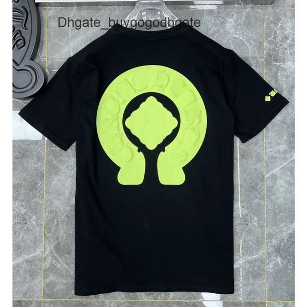 

ch designer men's t shirts brand man t-shirt summer women cross sanskrit luxury tees letter tshirts classic boy loose round neck shirt, White;black