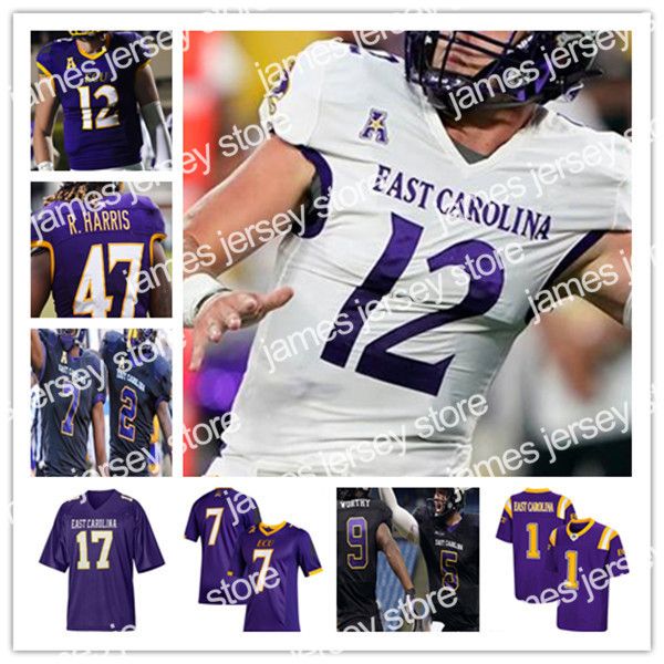 

james custom east carolina ecu college football jersey rahjai harris holton ahlers tyler snead keaton mitchell ja'quan mcmillian myles, Black