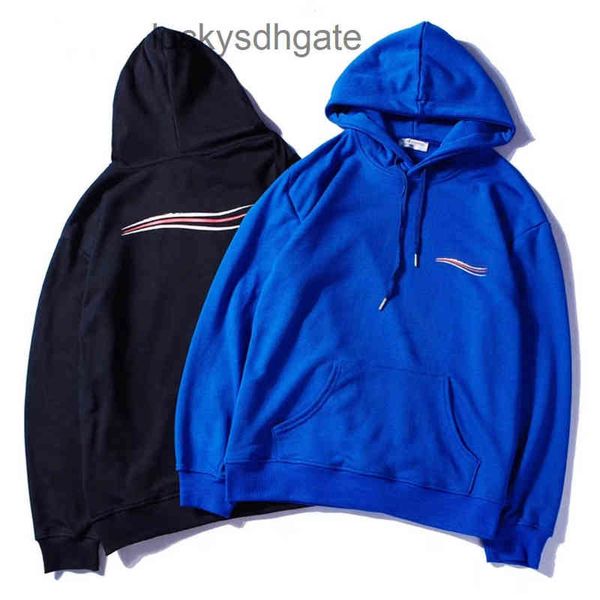 

designer brand hoodies ba lencia ga wave hoodie sweater jacket, Black