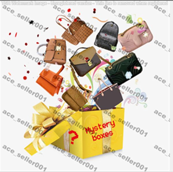 

mystery box mix designer handbags tote suprise gift bags different shoulder cross body high genuine leather send by random purse hundreds of
