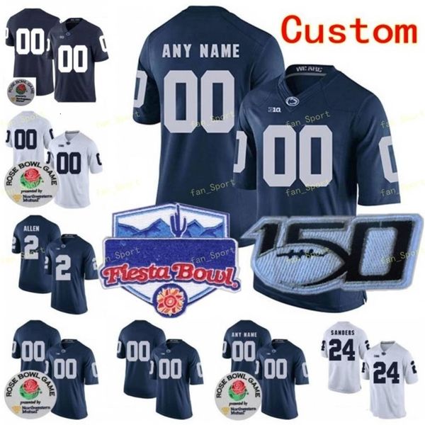 NIK1 NCAA College Jerseys Penn State Nittany Lions 26 Saquon Barkley 12 Mac Hippenhammer 11 Micah Parsons 31 Paul Posluszny Futebol personalizado