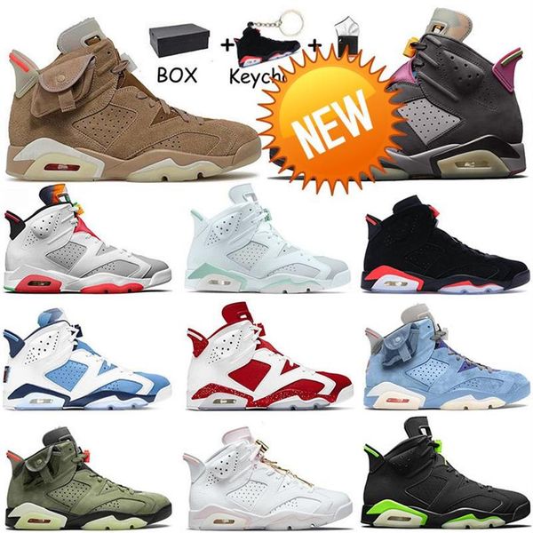 

2022 with box gold hoops jumpman 6 6s men women basketball shoes red oreo british khaki tiffany blue bordeaux tech chrome hare tra281q