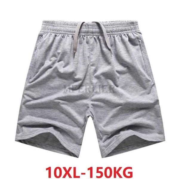 

summer large size 9xl 10xl 150kg men sports shorts oversize comfortable soft loose elasticity casual out door mferlier 220715, White;black