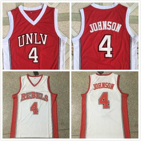 Nikivip Mens NCAA UNLV Runnin Rebels Larry Johnson College Basketball Jerseys Андерсон Хант Стейси Аугмон Грег Энтони Unlv Rebels Jersey