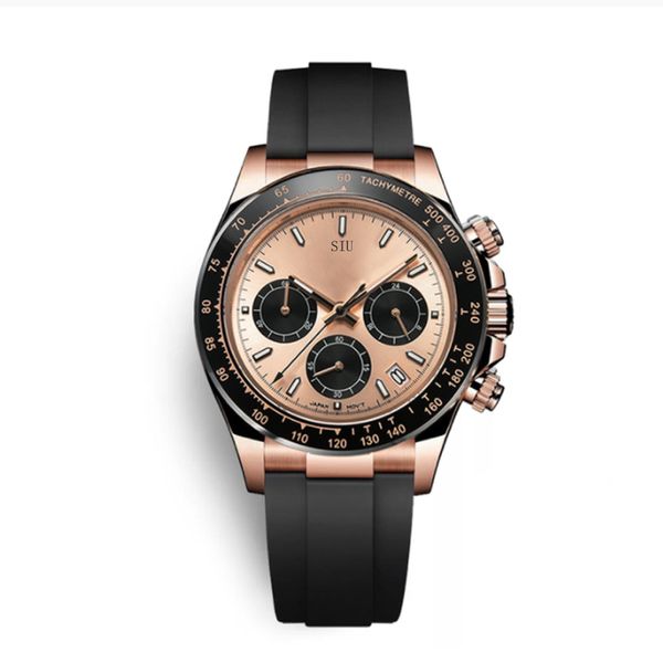 

fashion 40mm men automatic watch pozzolana dial men's mechanical wristwatches relogio masculino 2022, Slivery;brown