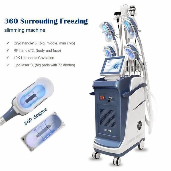 

2022 portable 360Â° 3 cryo handles double chin removal fat e cryolipolysis cellulite removal cool technology slimming machine for sale