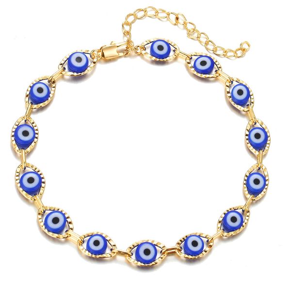 

anklets evil eye ankle bracelets for women 14k gold sier teen girls amrwk, Red;blue