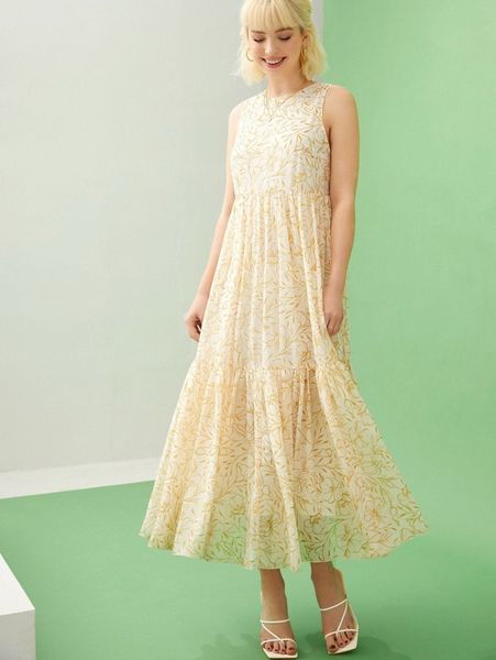 

x vickie chiang floral print flounce hem dress i1lu#, Black;gray