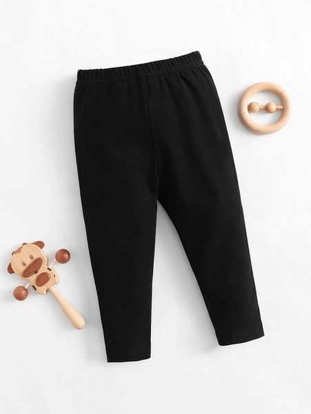 

baby solid elastic waist pants she01, Blue