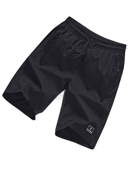 

men letter patched drawstring waist shorts a2tq#, White;black