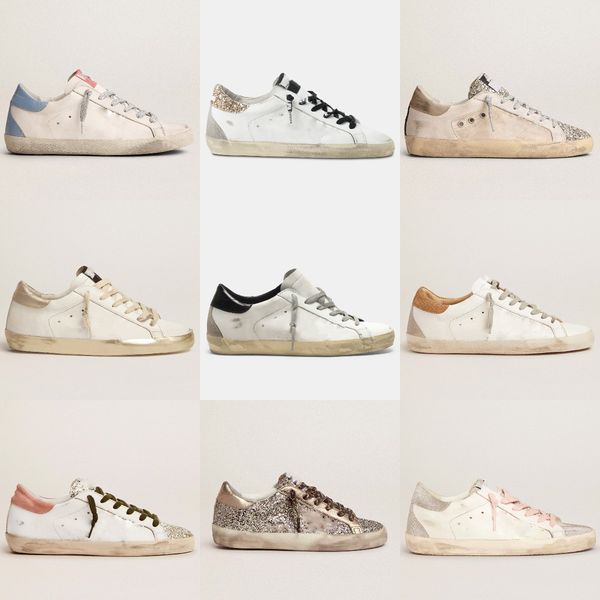 

luxury super star sneakers women casual shoes classic glitter do-old sequin dirty designer superstar man trainers, Black