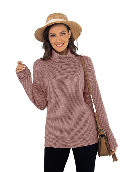 

dearcase turtleneck drop shoulder pullover f3ph#, Black