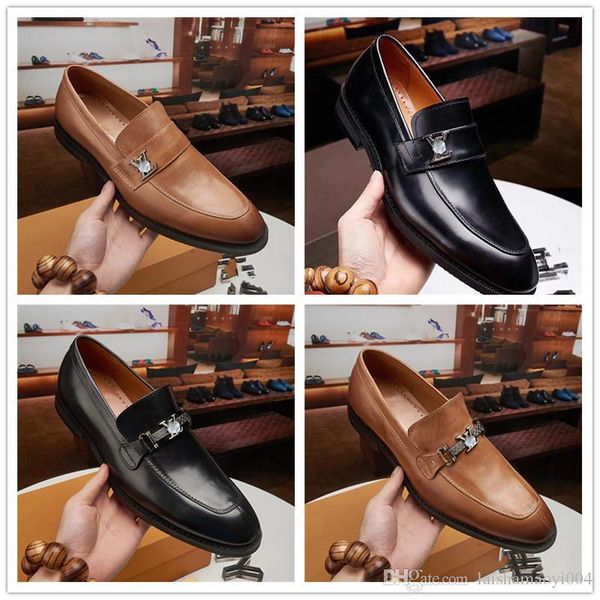 

a2 2022 24 style fashion patent leather men's bussines dress shoes lace-up casual men flats weddng shoes men derby shoes size 6.5-11, Black