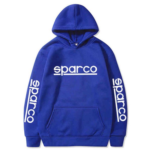 

men's sparco print hoodies winter basic hoodie loose casual sweatshirt mens hip hop harajuku man coat, Black