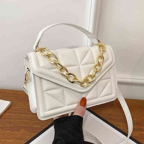 

fashion bags texture women's 2022 spring new messenger single shoulder small square bag chain portable armpit trend designer handbag pu