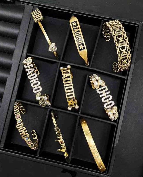 

fashion tide brand jewelry new luxury bracelet wholesale letter of family, Silver