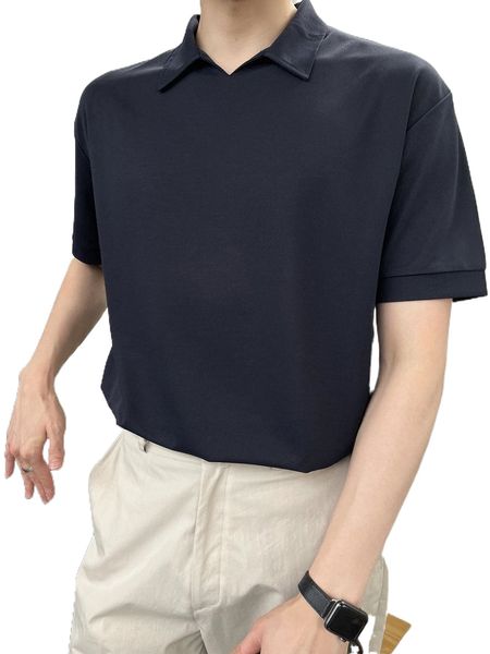 

dazy men solid drop shoulder tee 38od#, White;black