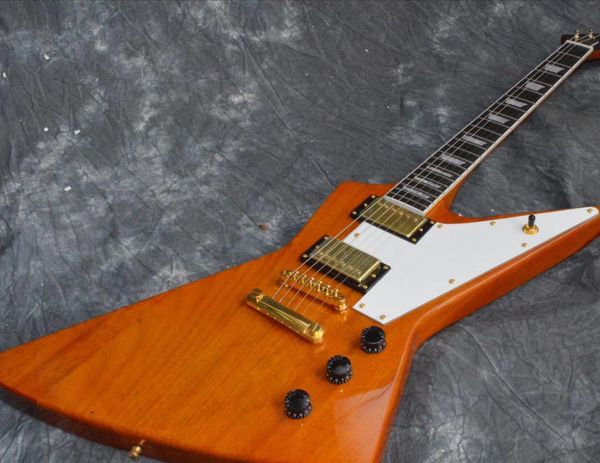 

explorer electric guitar body mahogany gold hardware support custom