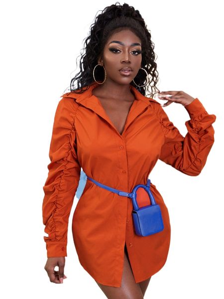 

sxy ruched raglan sleeve longline blouse without bag d1k1#, White