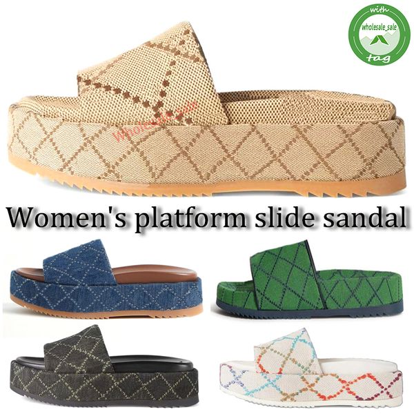 

luxurys designers slippers sandals for men women classic floral brocade slides flats leather rubber platform flip flops gear bottoms beach s, Black