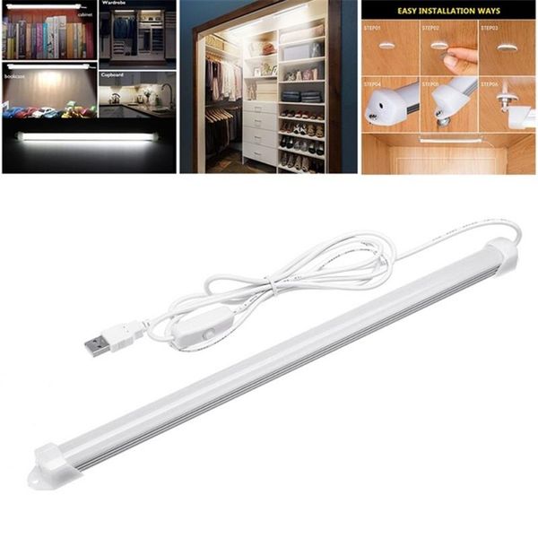 Lampade da tavolo USB LAMPADA LED ricaricabile a LED 3W/5W Lettura Studio Light Dimmable Bar per cucina sotto l'illuminazione dell'armadio
