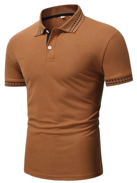 

men argyle print polo shirt 331h#, White;black