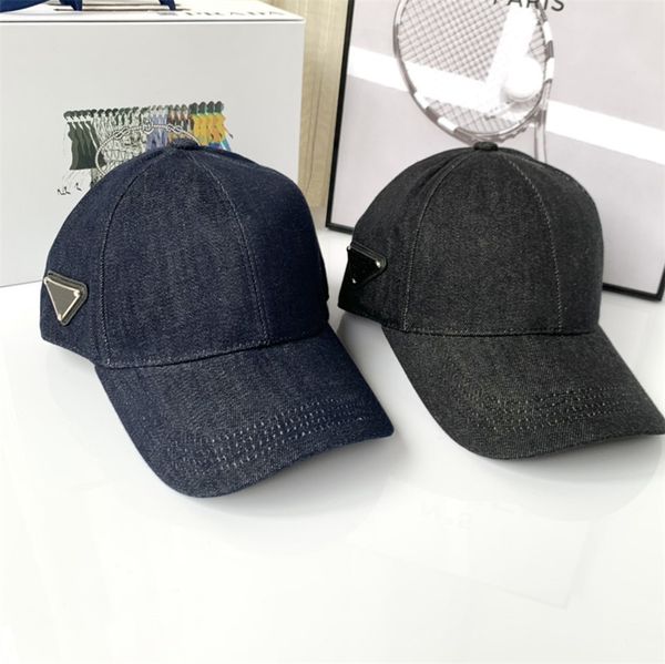 

designer cowboy baseball cap neutral simple solid color hat brand versatile bucket hat suitable for shade sports, Blue;gray