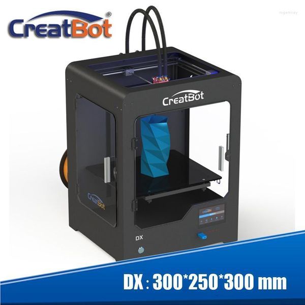 Yazıcılar Tek Ekstrüder Yapı Boyutu 300 250 mm Metal Çerçeve 3D Yazıcı 2022 Yükseltilmiş Creatbot 1kg Freeprinters için Filamentler ROGE22