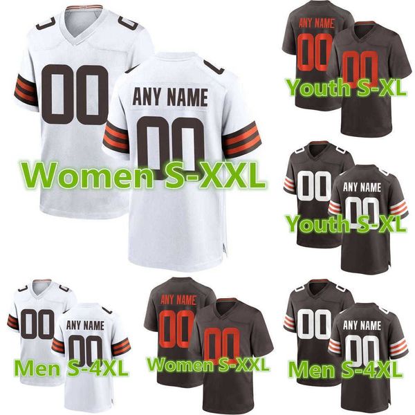 

football jerseys custom cleveland''browns''men women youth jersey 2 amari cooper 24 nick chubb 6 baker mayfield 4 deshau, Black;red