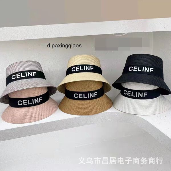 

ball caps celina south korea beach hat female korean version sunscreen sunshade travel net red basin hat straw, Blue;gray