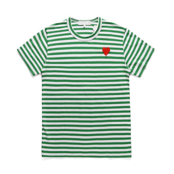 

play fashion mens play cdg t shirt designer red heart shirt casual women commes des shirts badge quanlity tshirts cotton embroidery short sl, White;black