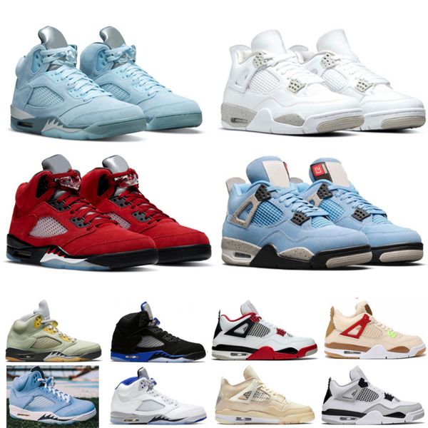 

mens 4s basketball shoes for university blue black cat white oreo fire red 5s raging bull stealth what the anthracite sports trianers sneake