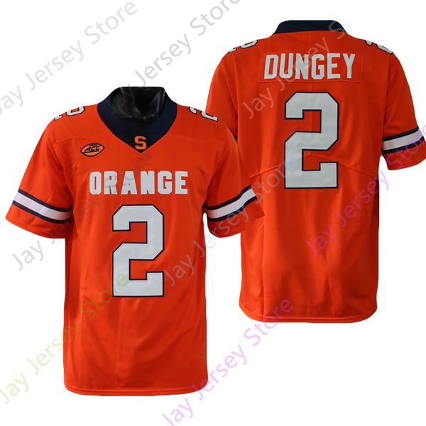 

syracuse orange football jersey ncaa college eric dungey size s-3xl all stitched youth men, Black;red